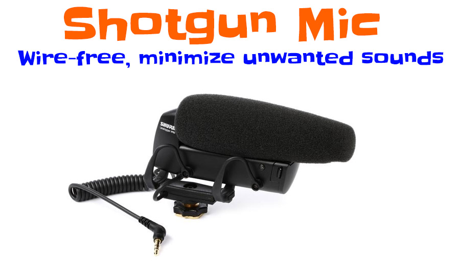 shotgun mics for online lesson