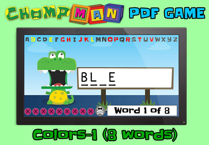 chompman hangman spelling PDF GAME 