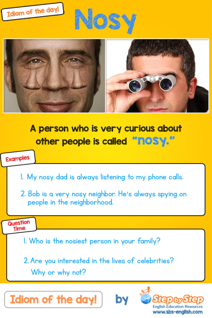 Nost idiom of the day ESL EFL picture