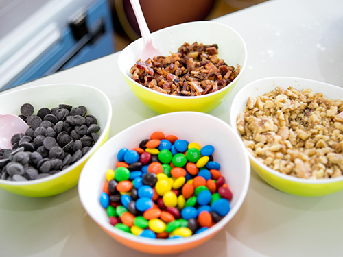 アメリカンクッキーのトッピングがたくさん