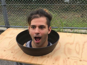 udon costume with table