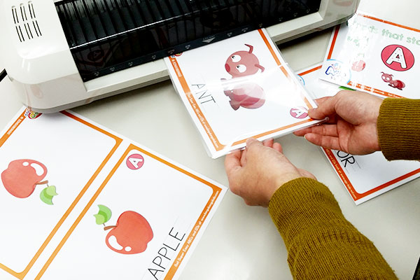 簡単な英単語のフォニックスフラッシュカード