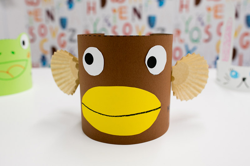 猿の帽子を紙工作しよう